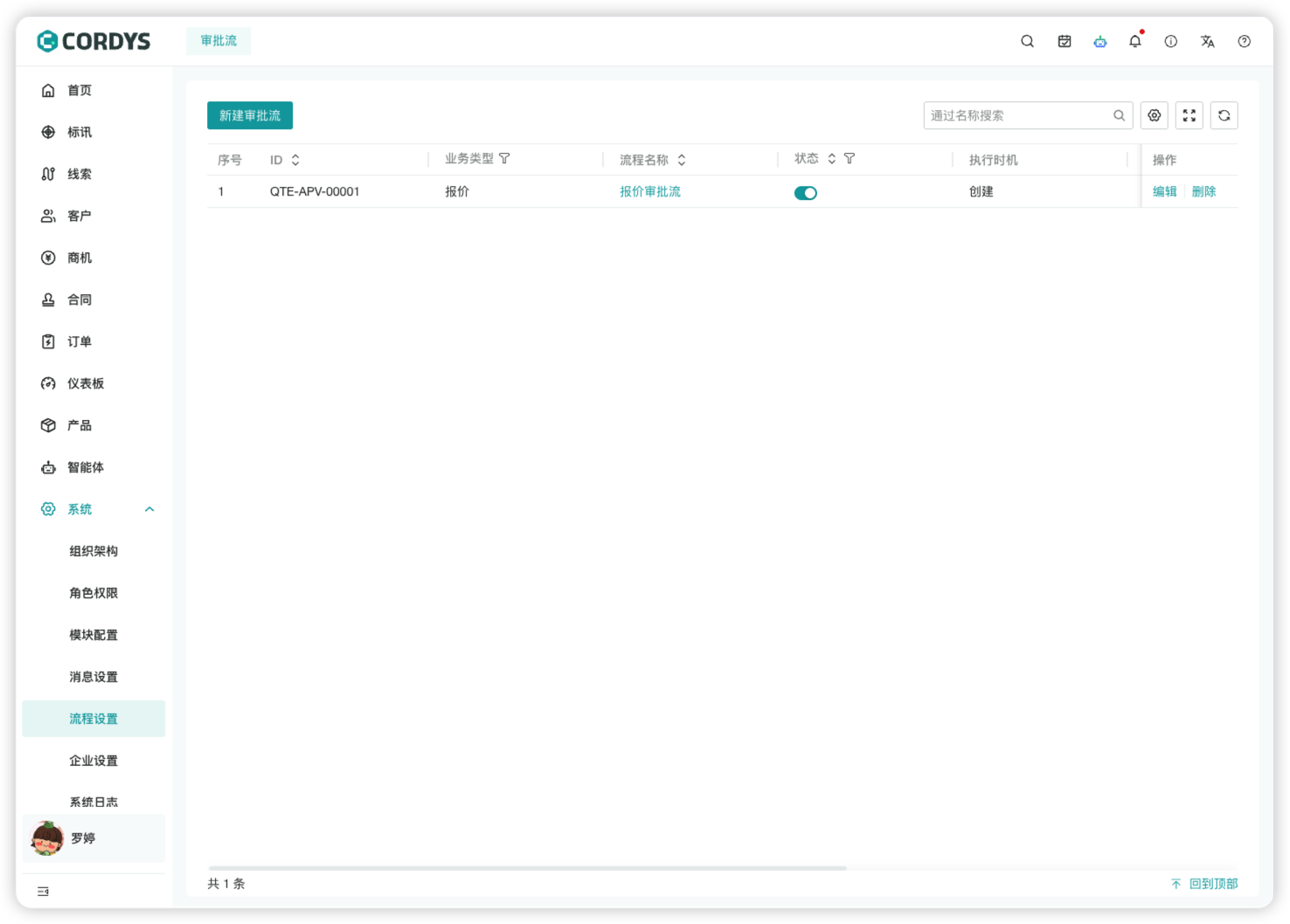 图 10  审批流页面